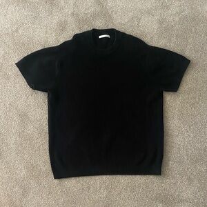 Zara Black Men's Short Sleeve Sweater Top